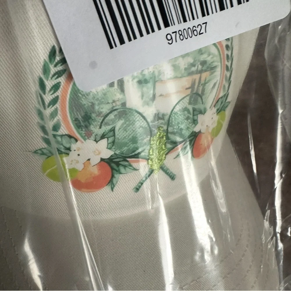 Free People Movement Logo Baseball Cap Citrus fruit tennis club icon racquets